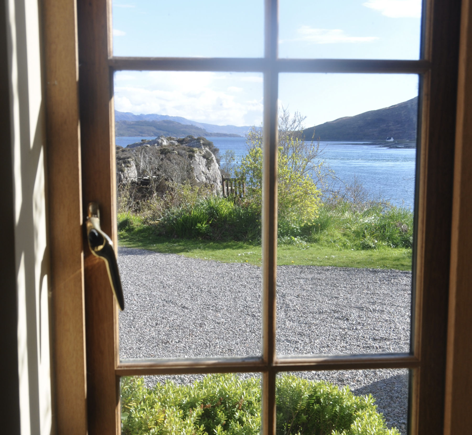 view of sea from downstairs  bedroom